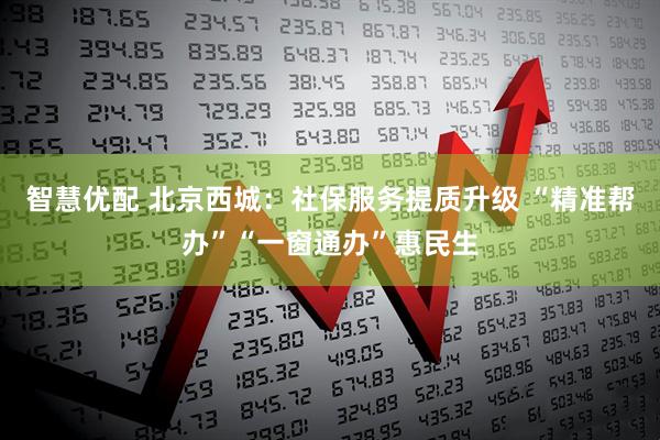智慧优配 北京西城：社保服务提质升级 “精准帮办”“一窗通办”惠民生